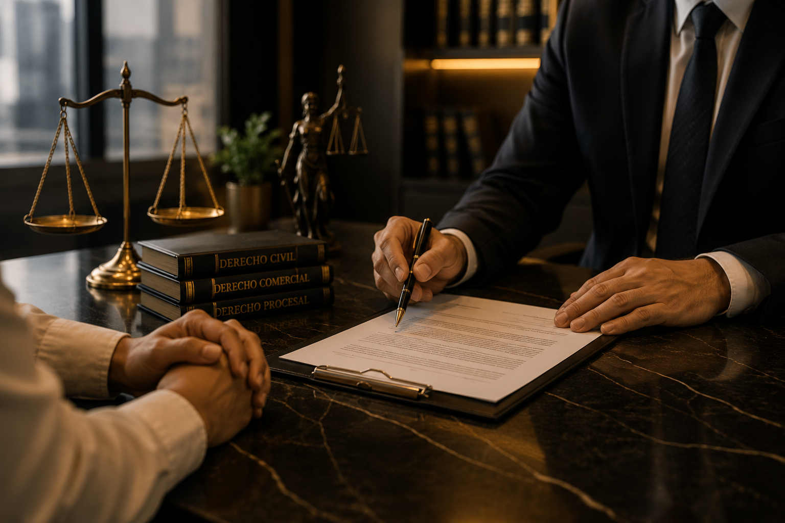 Asesoría legal, firma de documentos